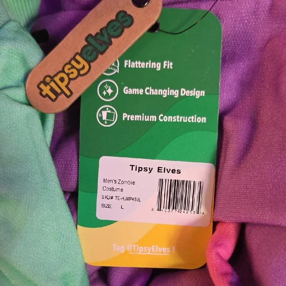 TIPSY ELVES | Mens Zombie Costume/Onesie - Picture 6 of 6